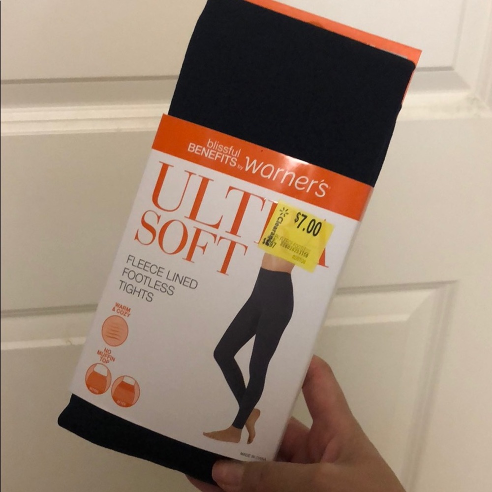 Warner’s Ultra Soft Fleece Lined Footless Tights